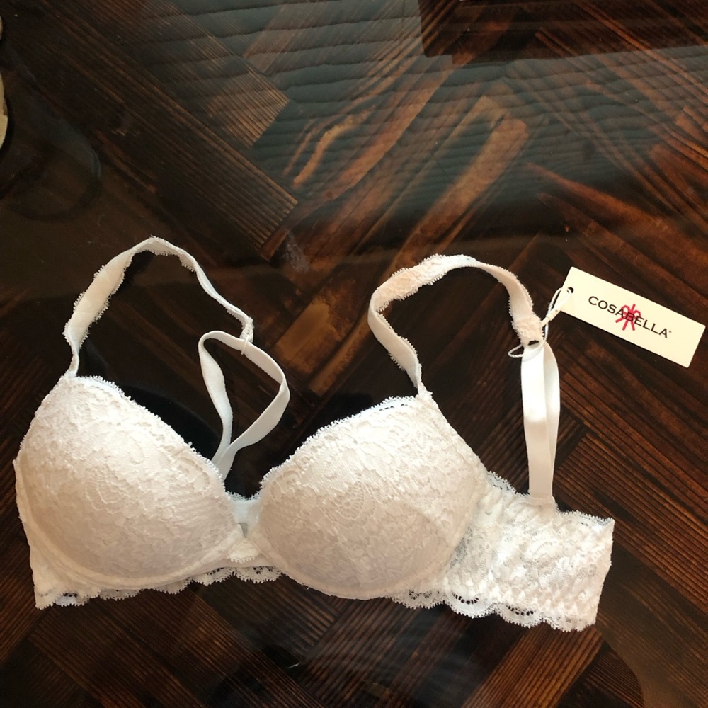Cosabella White Lace Bra